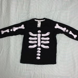 H&M Baby Skeleton T-Shirt Long Sleeve Halloween